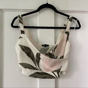 Cropped Floral Top from Dynamite